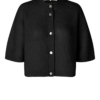 Andrea Knit Rib Cardigan Black - Second Female