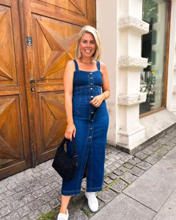 Tyler Denim Long Dress - Co'Couture