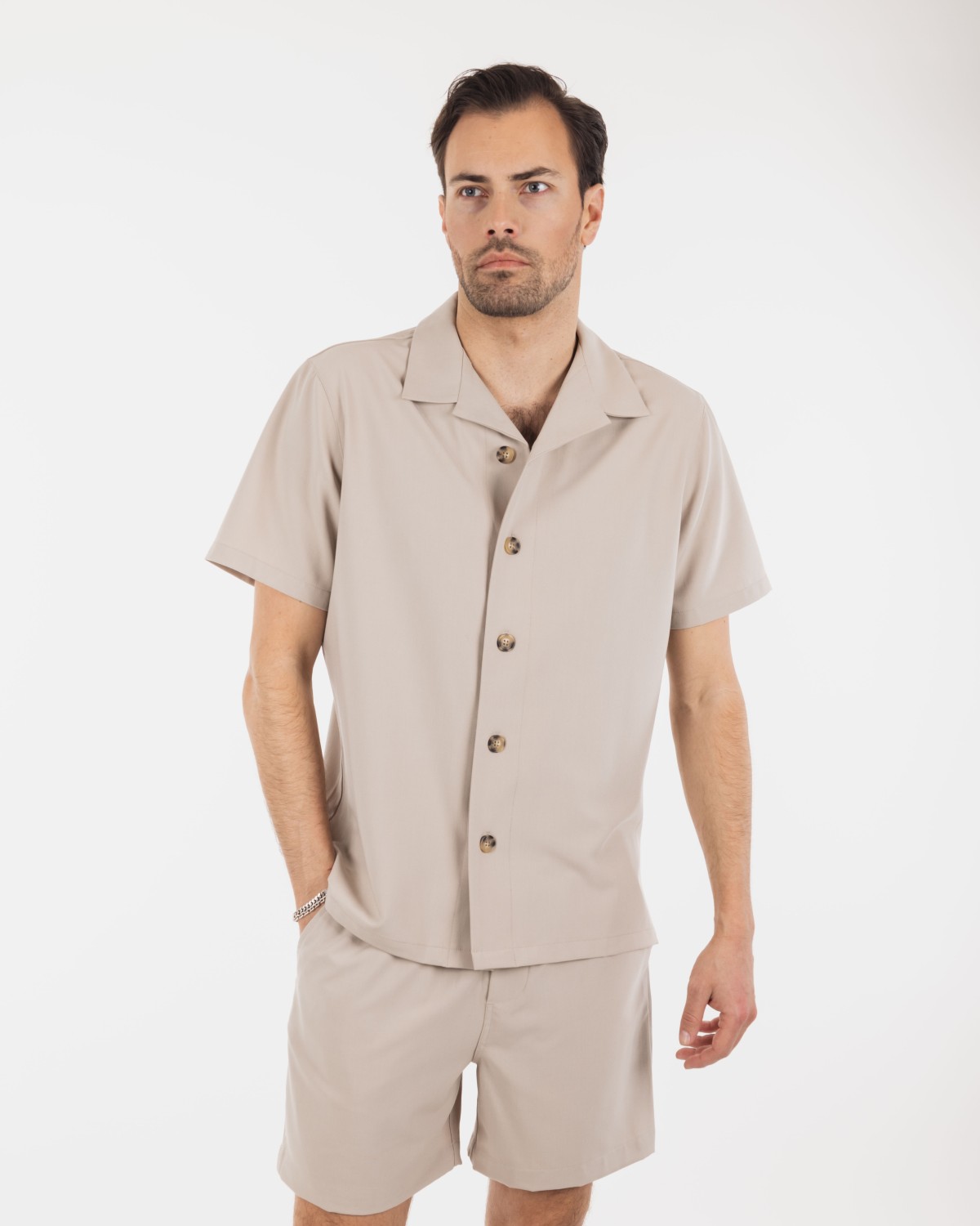 Baggio Shirt Khaki - Urban Pioneers