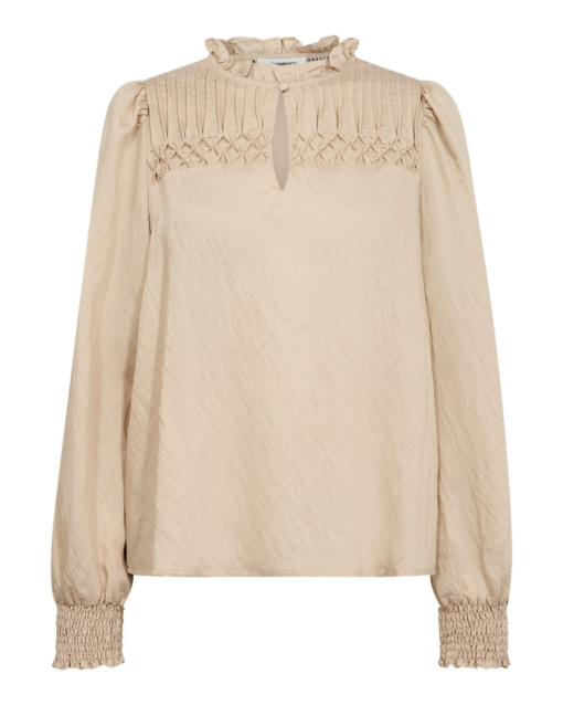 Molly Pintuck Blouse Powder - Co’Couture