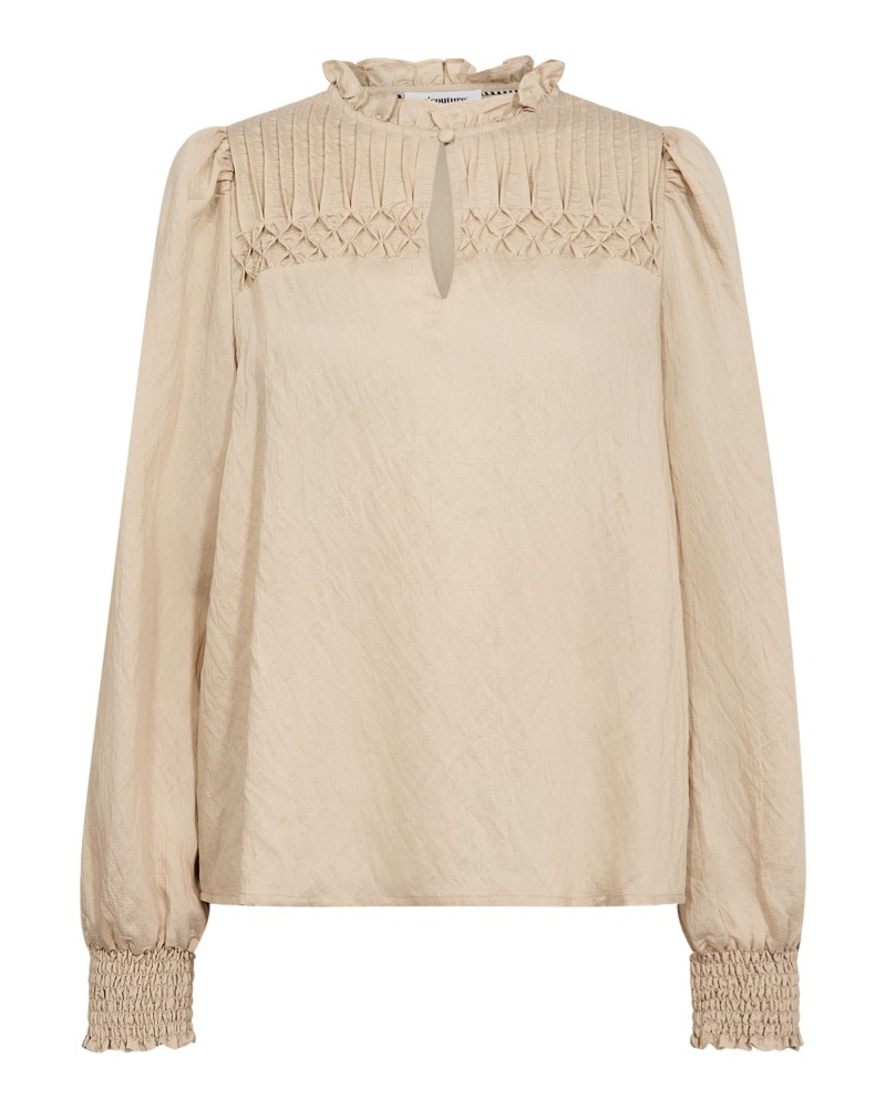Molly Pintuck Blouse Powder - Co’Couture
