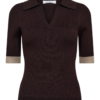 Bonny Polo SS Mocca - Co’Couture