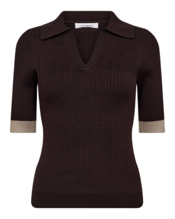 Bonny Polo SS Mocca - Co’Couture