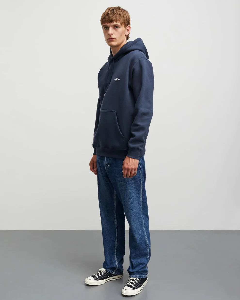 Standard Hoodie Logo Sweat Parisian Night - Mads Nørgaard