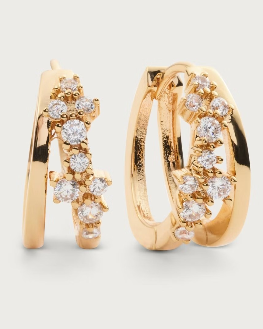 Whisper Hoops Earrings Gold - Sparv