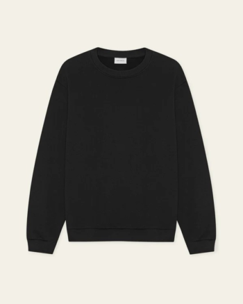 Nørregaard Tonal Sweatshirt Black - Les Deux
