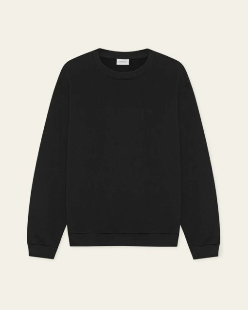 Nørregaard Tonal Sweatshirt Black - Les Deux