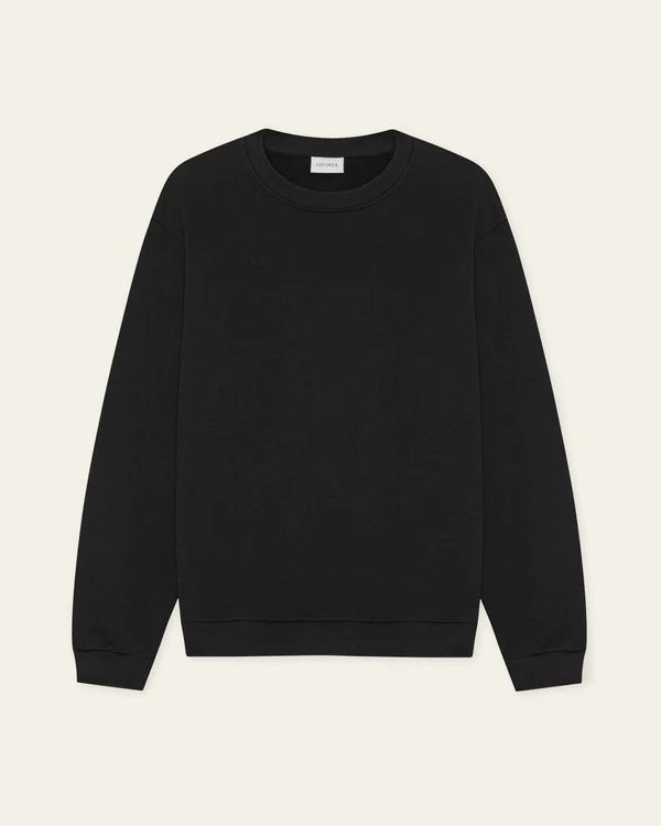 Nørregaard Tonal Sweatshirt Black - Les Deux