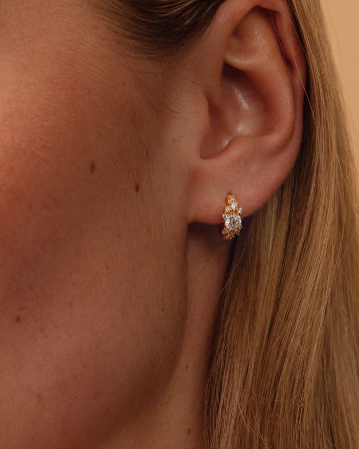 Always On Earrings Gold - Sparv