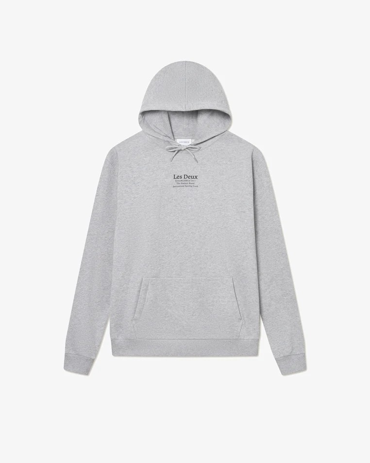 Established Hoodie Grey Melange - Les Deux