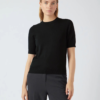 Yaslena SS Knit Pullover Black - Yas