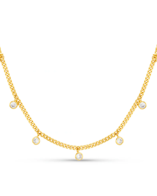 Multi Crystal Necklace - Orelia