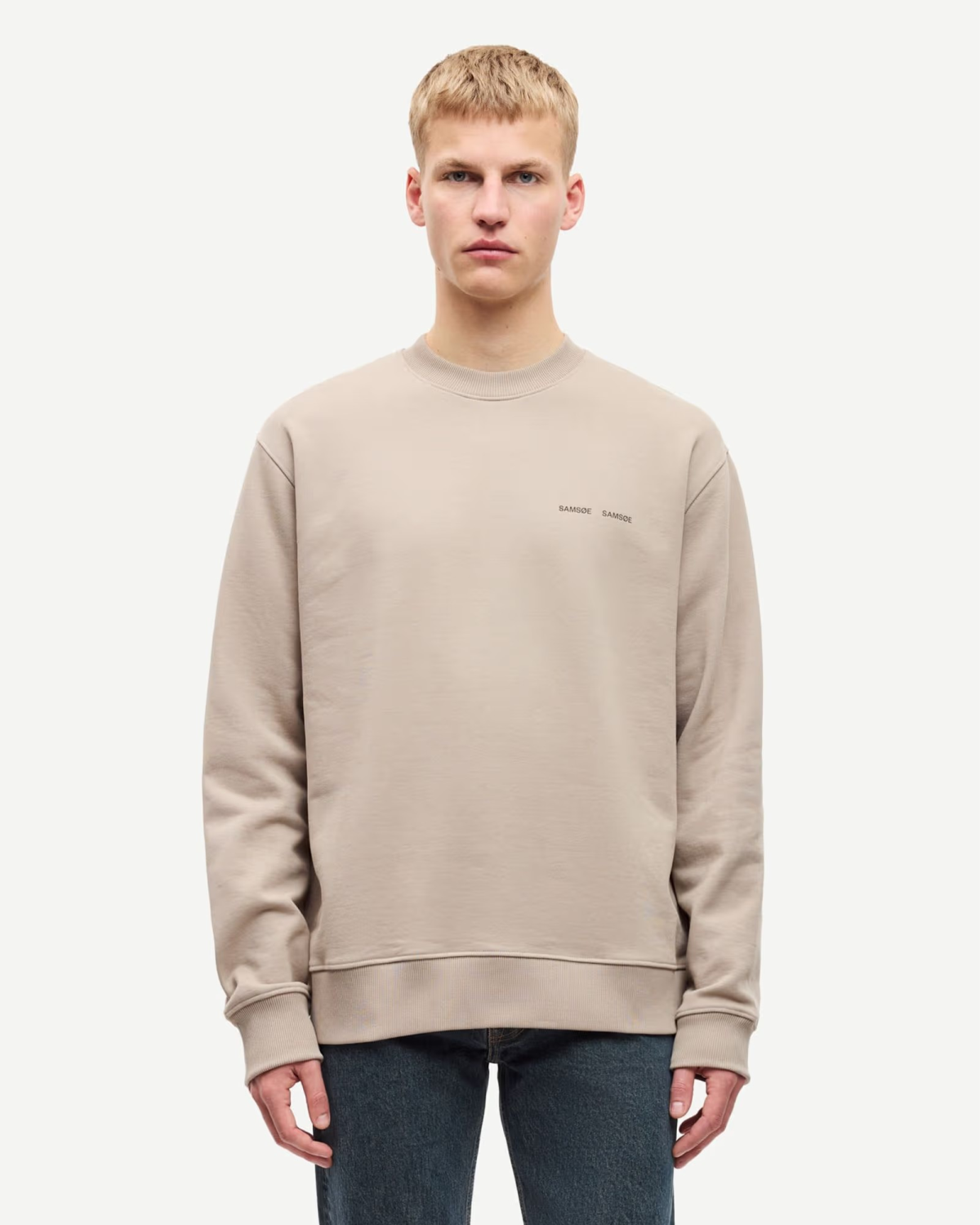 Norsbro Crew Neck Elephant Skin - Samsøe Samsøe