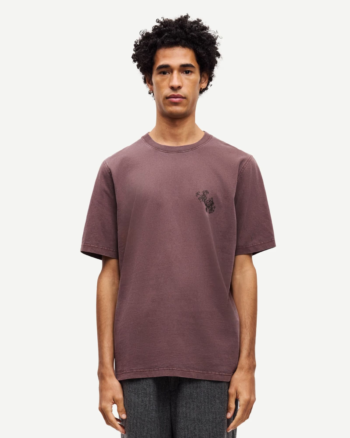 Saphil T-Shirt Washed Raisin Wallpaper - Samsøe Samsøe