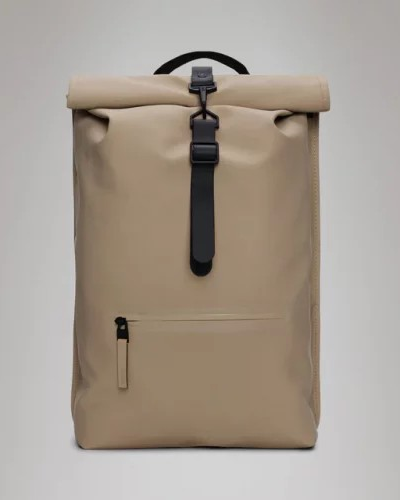 Rolltop Rucksack W3 Beige - Rains