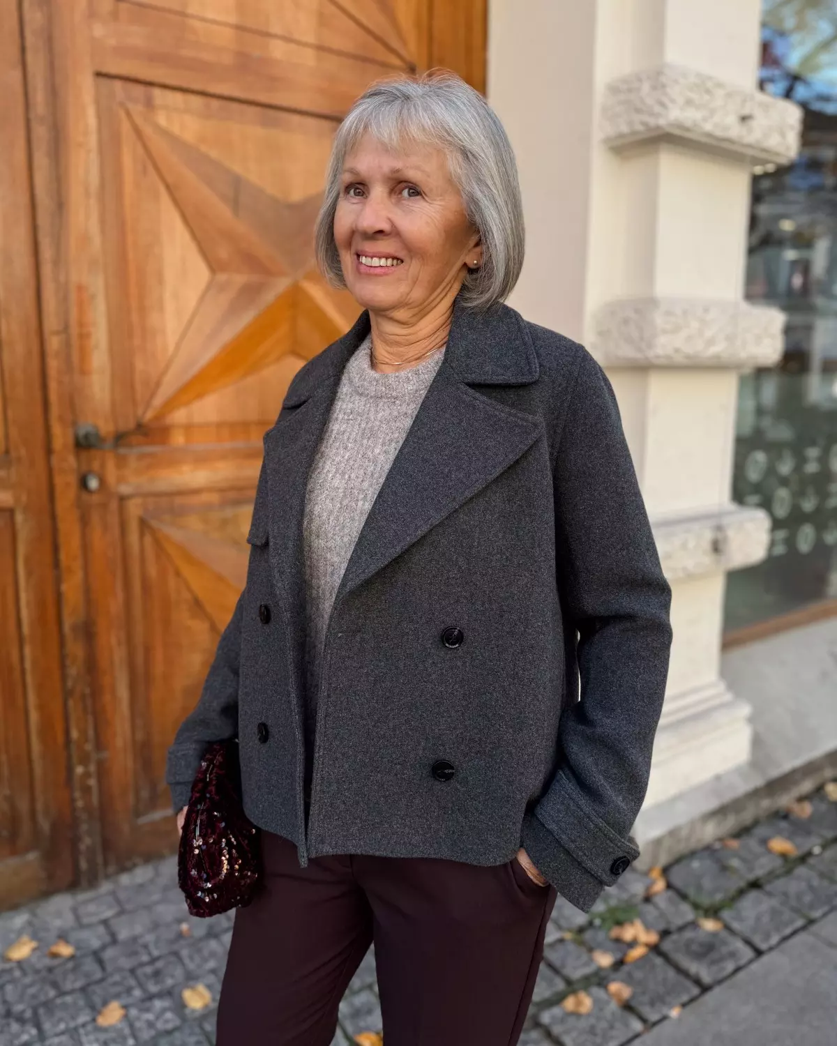 Samarta Jacket Dark Grey - Samsøe Samsøe