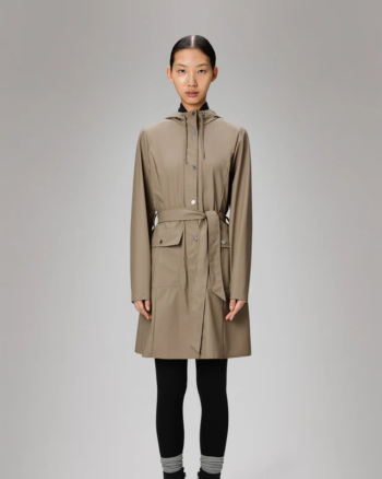 Curve Long Jacket W3 Beige - Rains