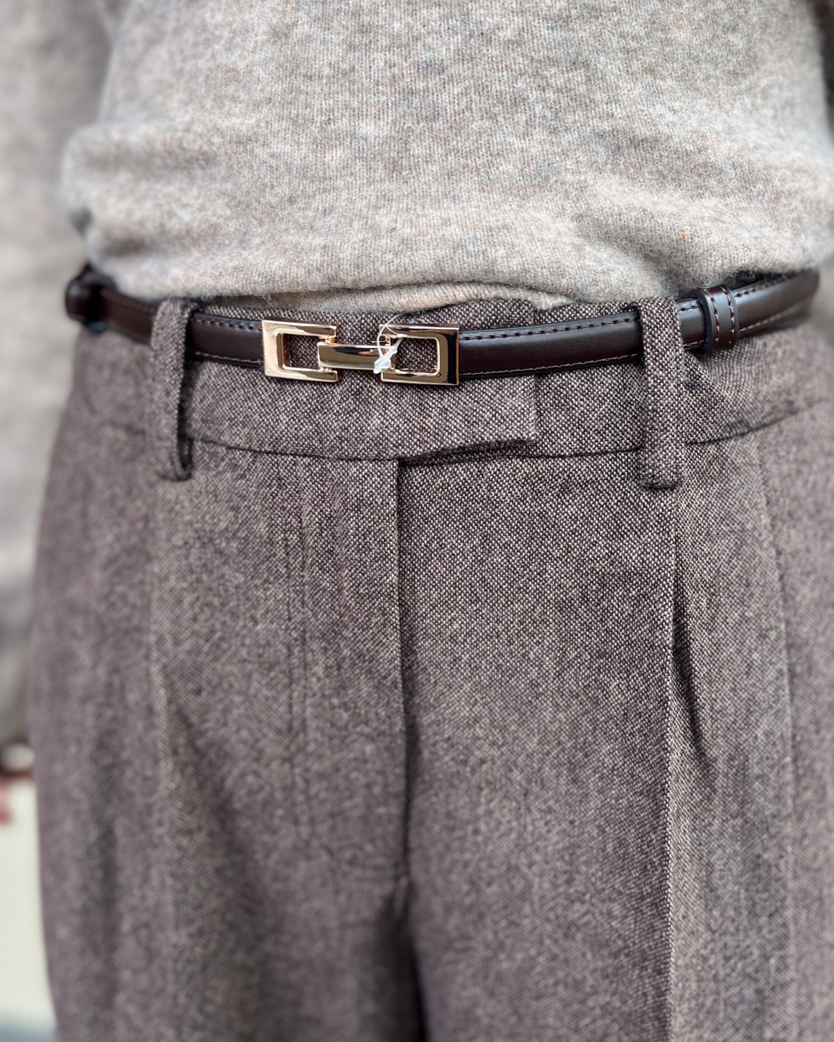 Belte Justerbar Mørk Brun - Intex