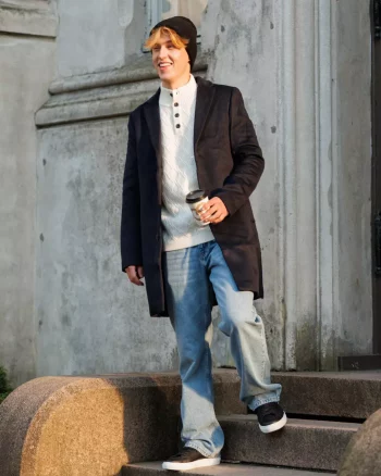 Miles Wool Coat Dark Navy - Urban Pioneers