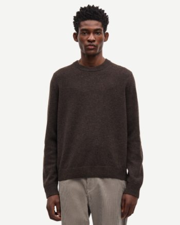 Isak Knit Sweater Turkish Coffee - Samsøe Samsøe