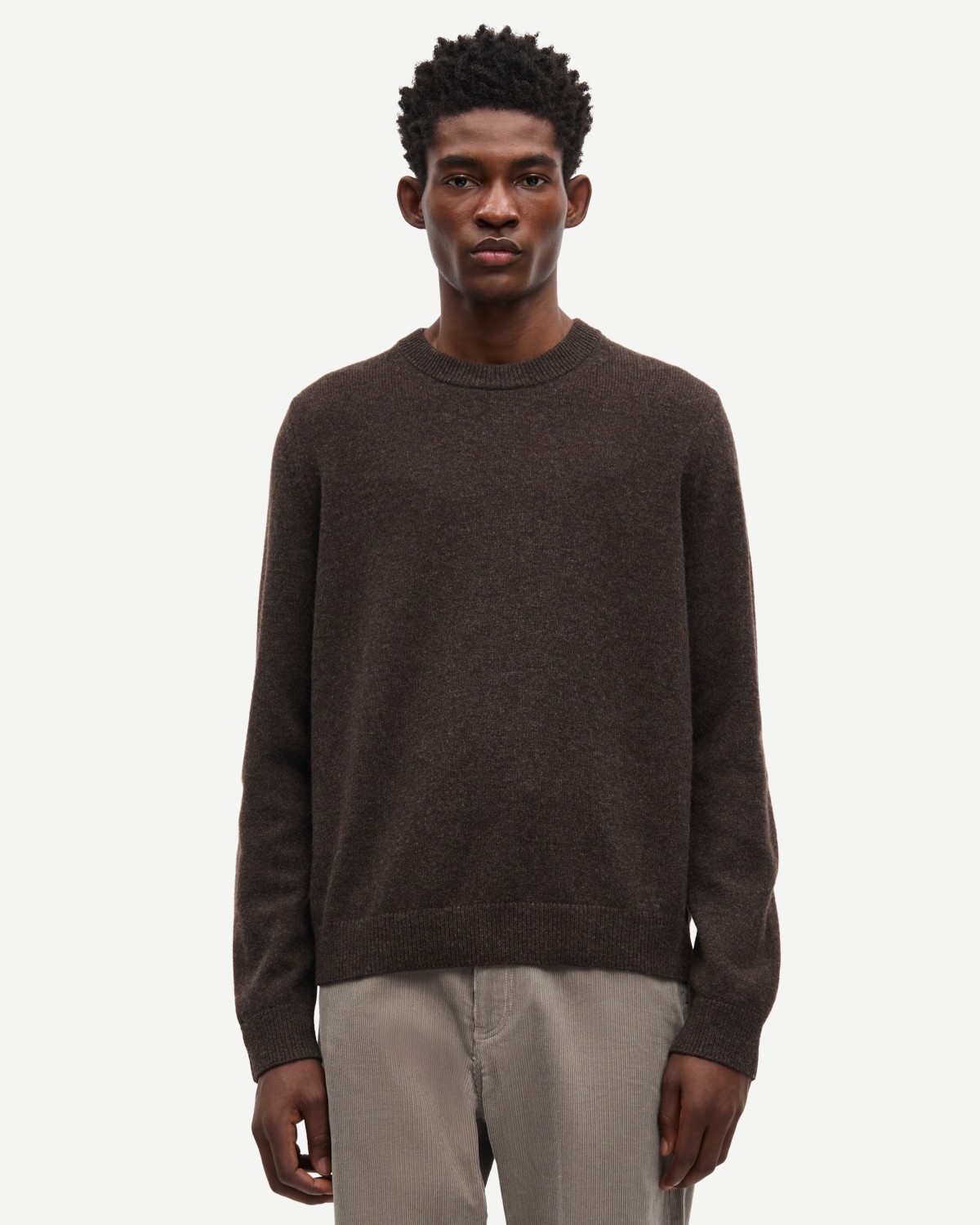 Isak Knit Sweater Turkish Coffee - Samsøe Samsøe