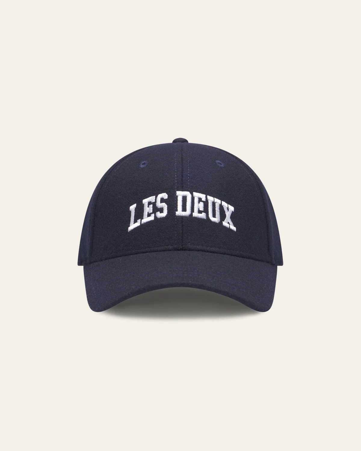 Wool Baseball Cap Dark Navy - Les Deux