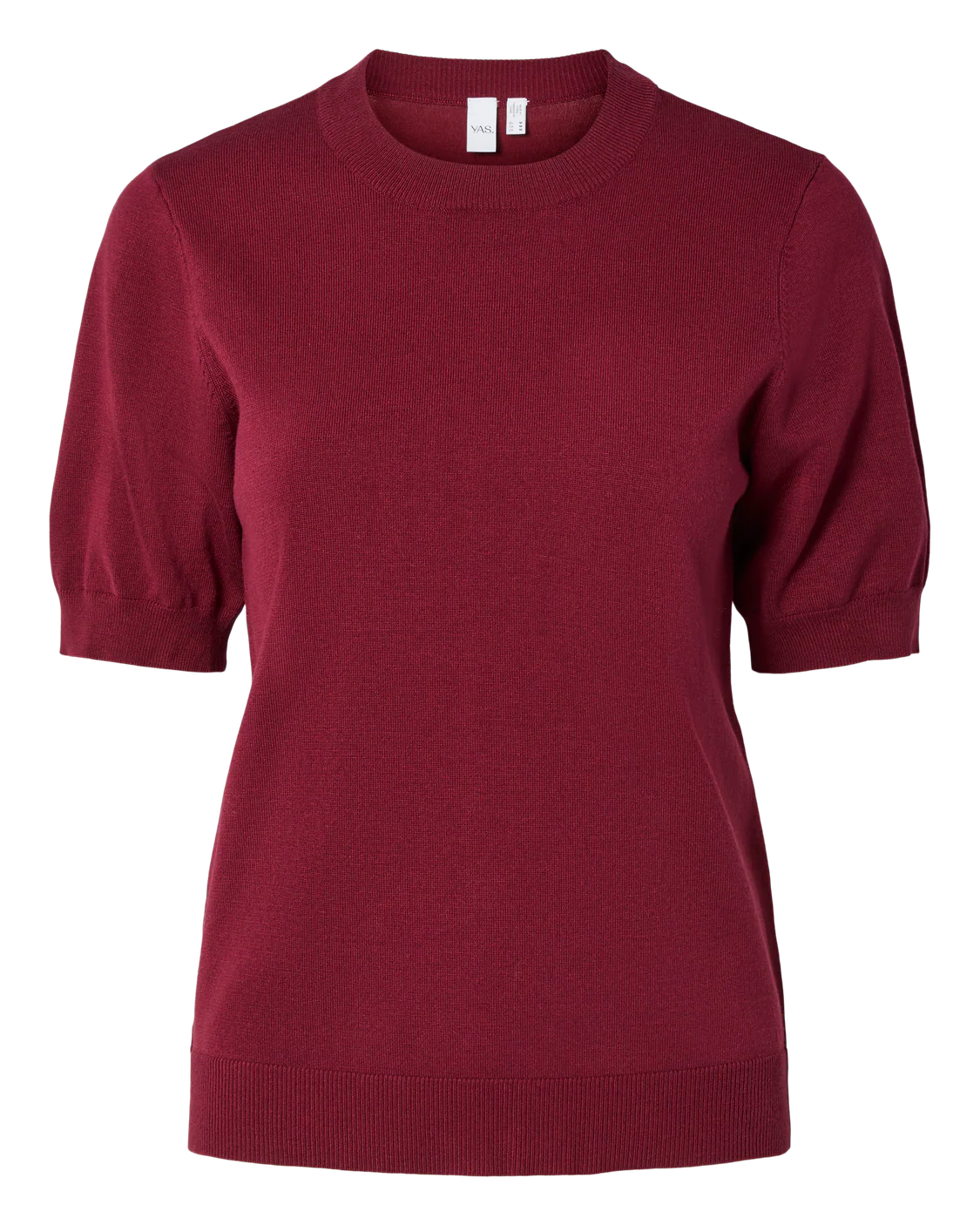 Yaslena SS Knit Pullover Tibetan Red - YAS