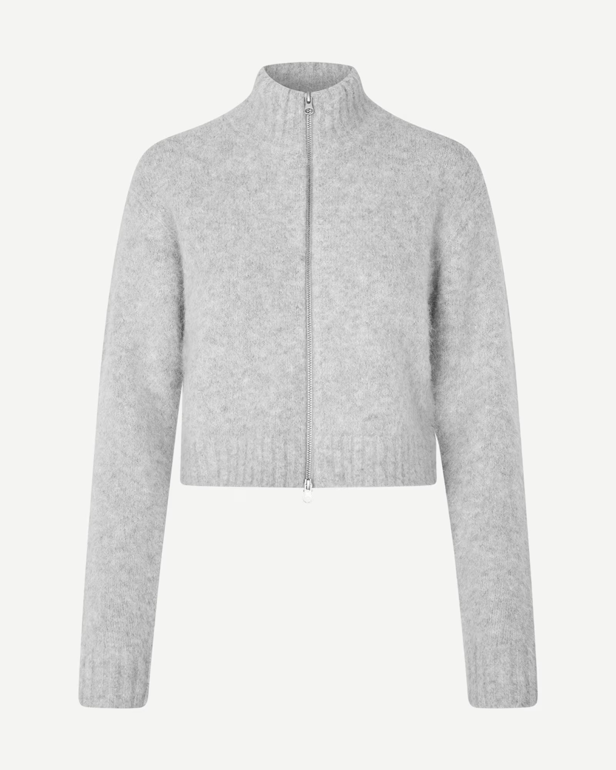 Sajeanne Cardigan Light Grey Mel - Samsøe Samsøe