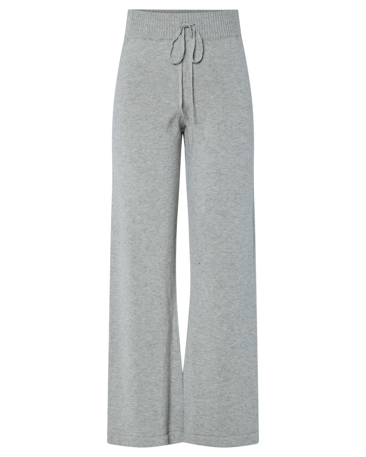 Yasbabette HW Knit Pant Grey Melange - Yas
