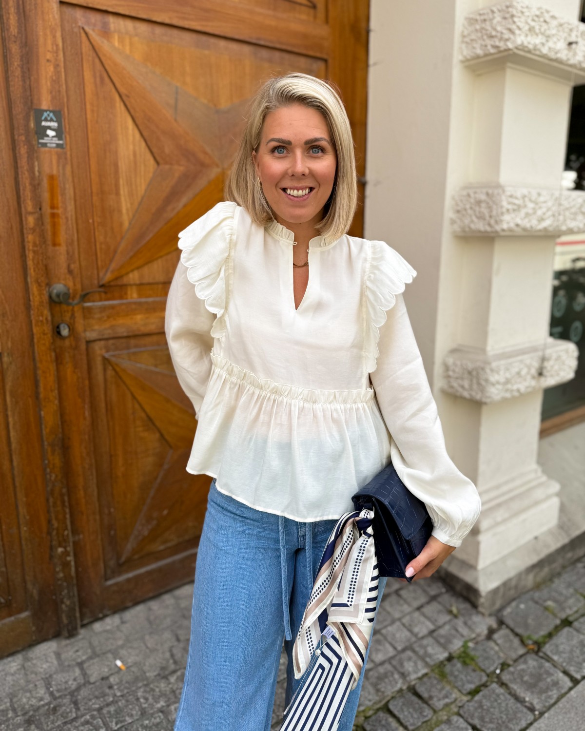 Terra Frill Blouse Tofu - Second Female