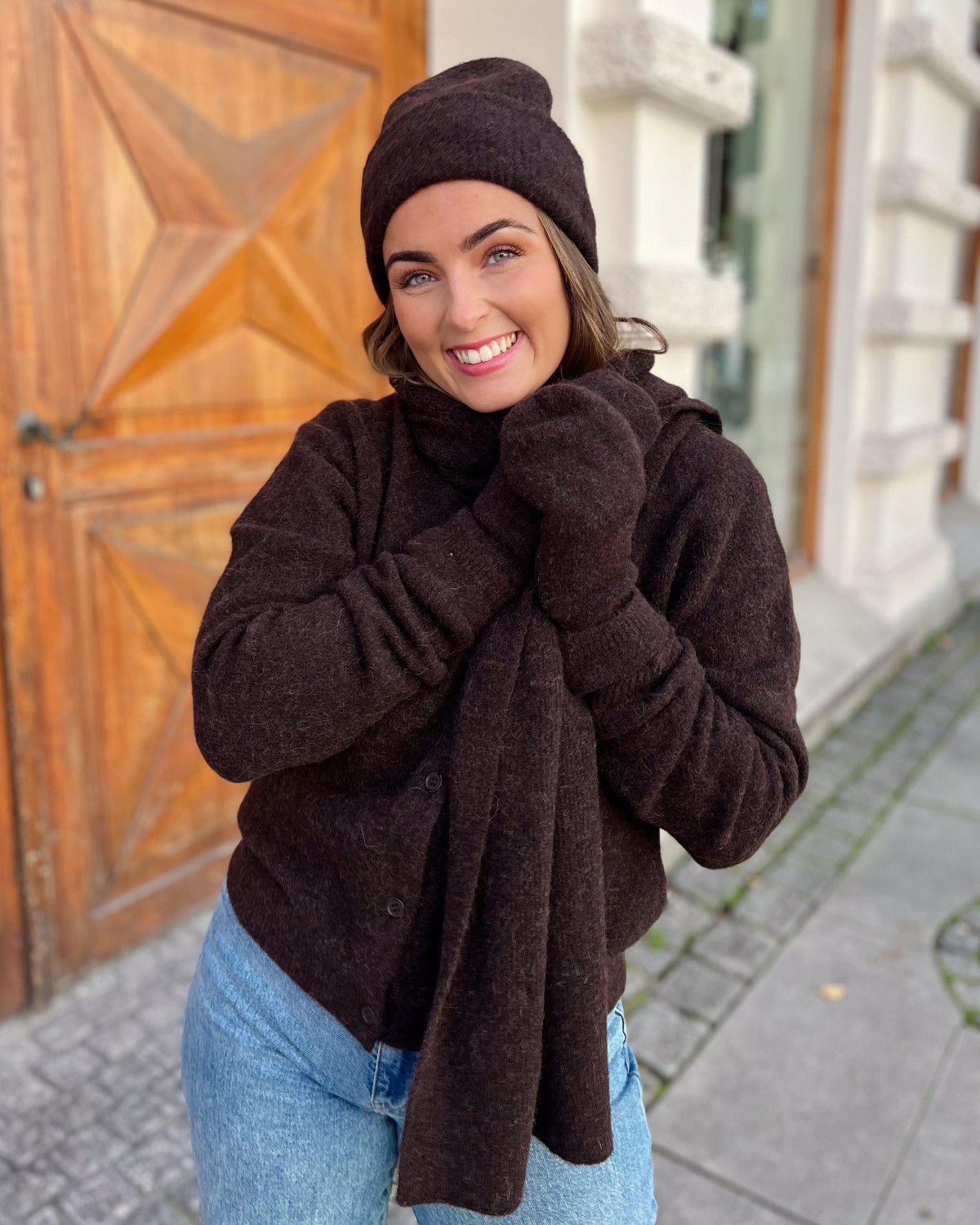 Nor Mitten Black Coffee - Samsøe Samsøe