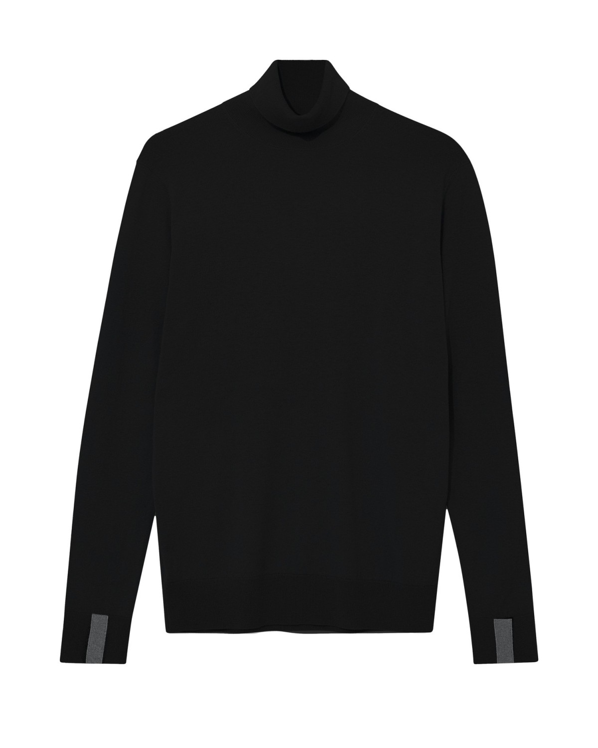 Adam Soft Roll Neck Knit Black - Mos Mosh