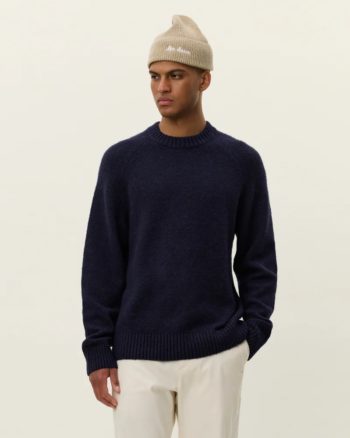 Gilbert Crewneck Knit Dark Navy - Les Deux