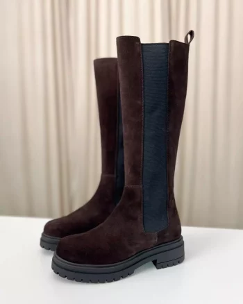 Crosta Suede Boots Coffee - KMB