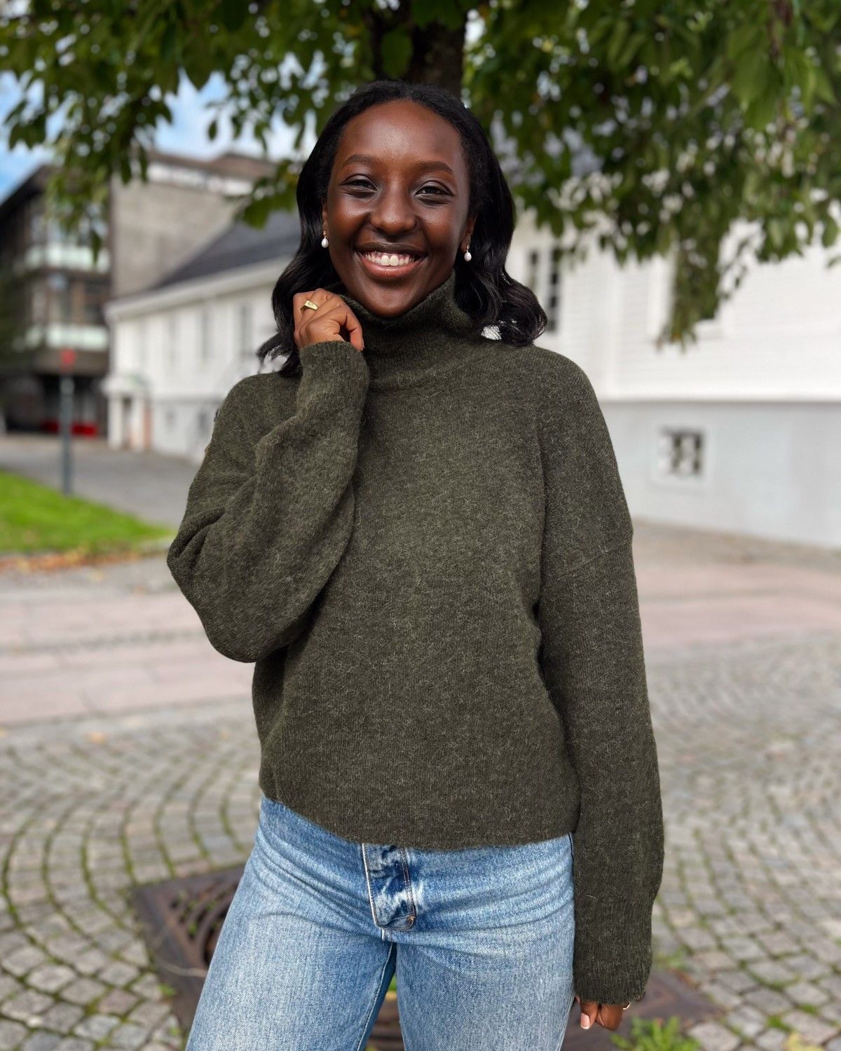 Nola Turle Neck Deep Forest - Samsøe samsøe