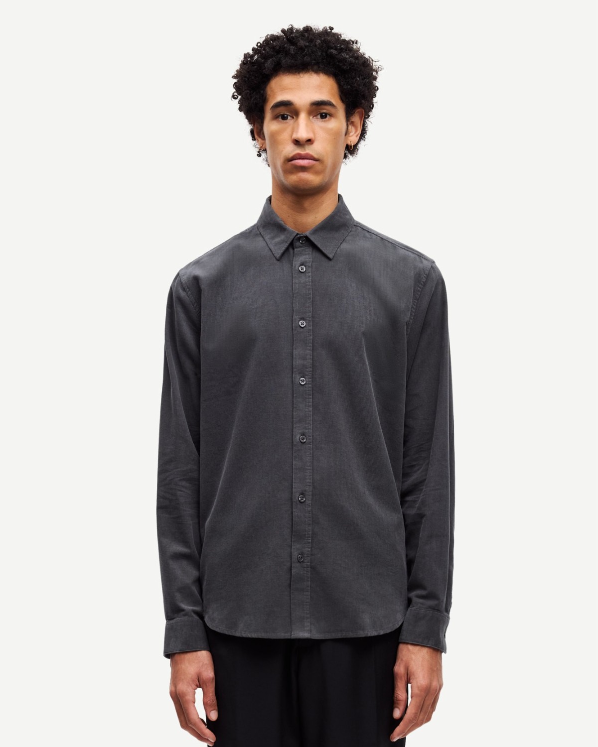 Saliam NX Shirt Black Oyster - Samsøe Samsøe