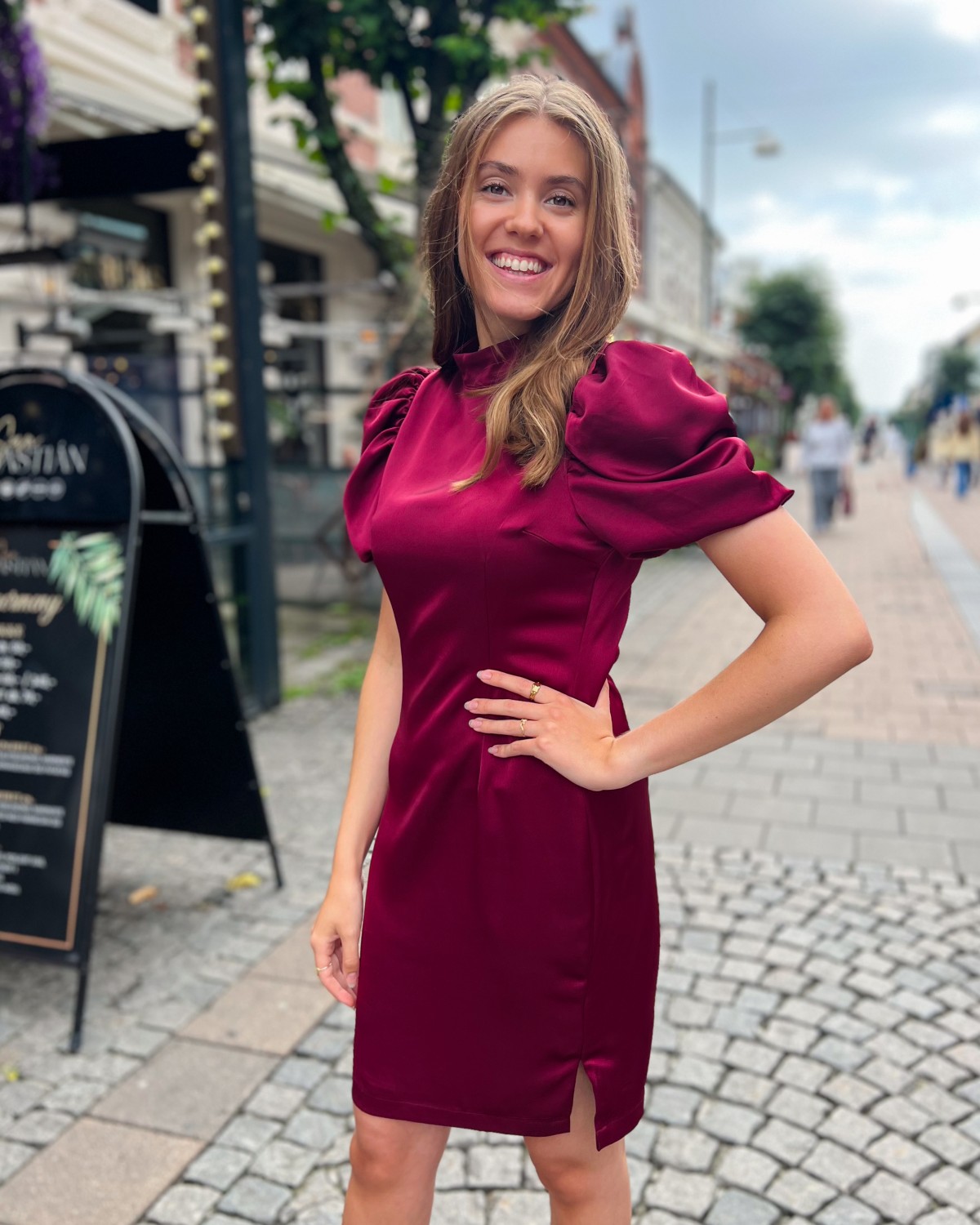 Mila Dress Burgundy  - Secrets by B