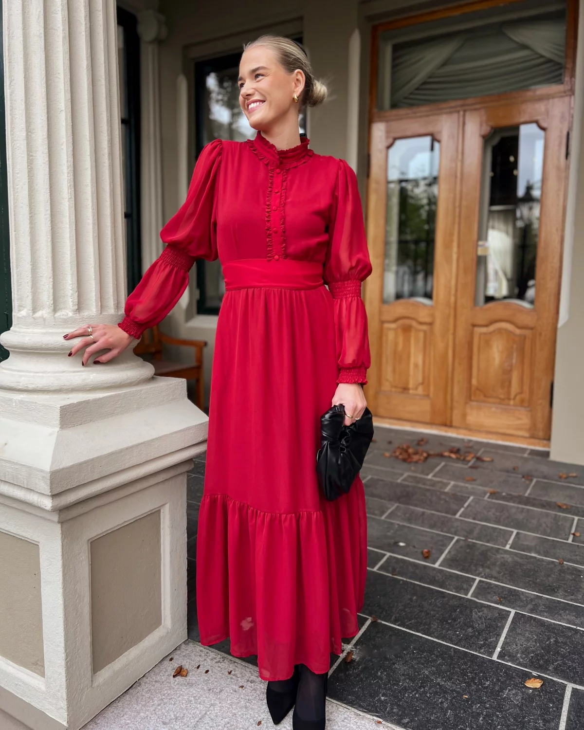 Siri Maxi Dress Burgund - Milli&Me