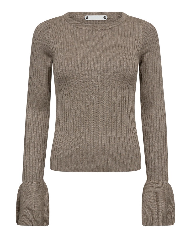 Balin Wide Cuff Knit Light Walnut - Co'Couture