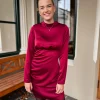 Isabel Dress Burgundy - Urban Pioneers