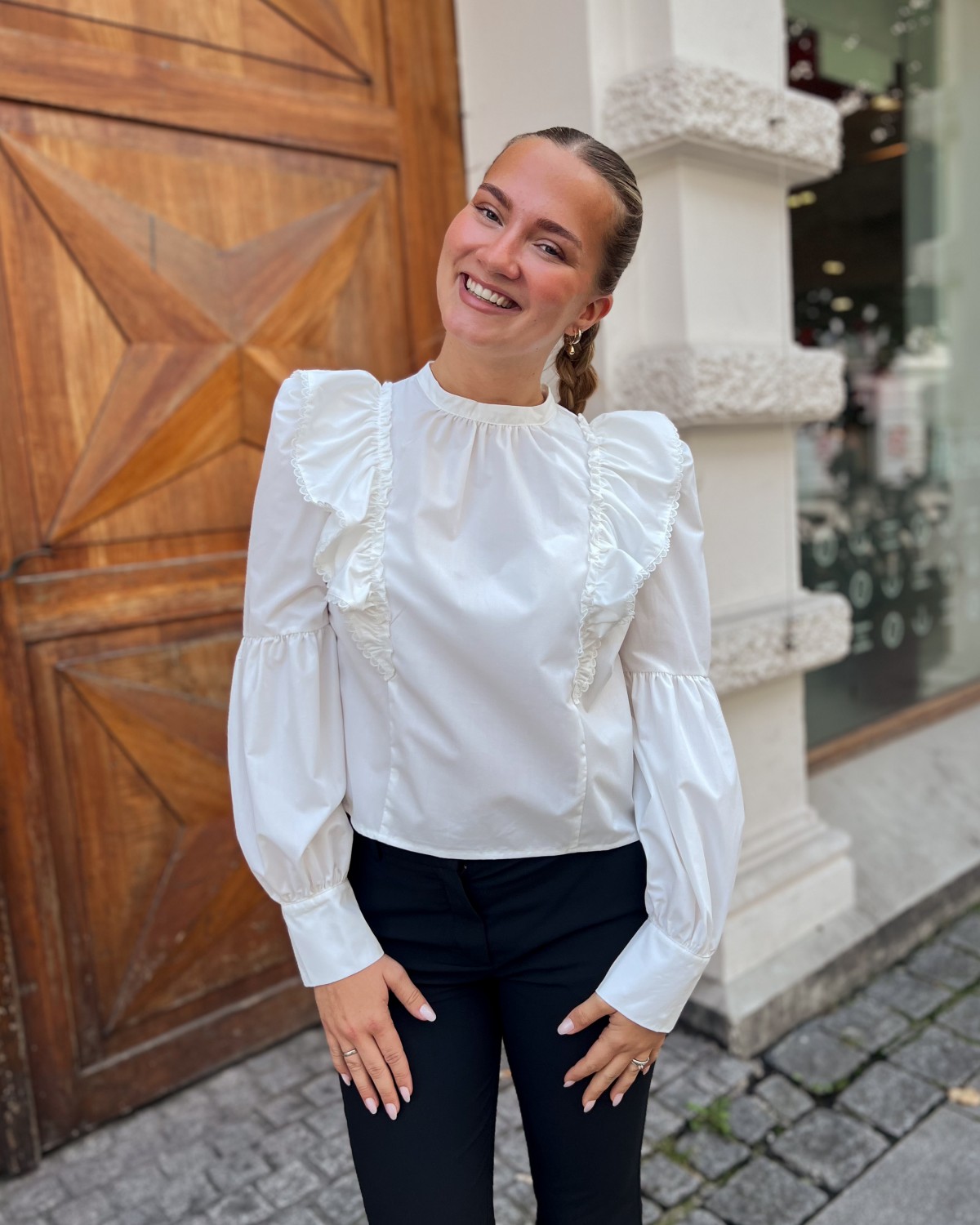 Sally Blouse White  - Secrets by B