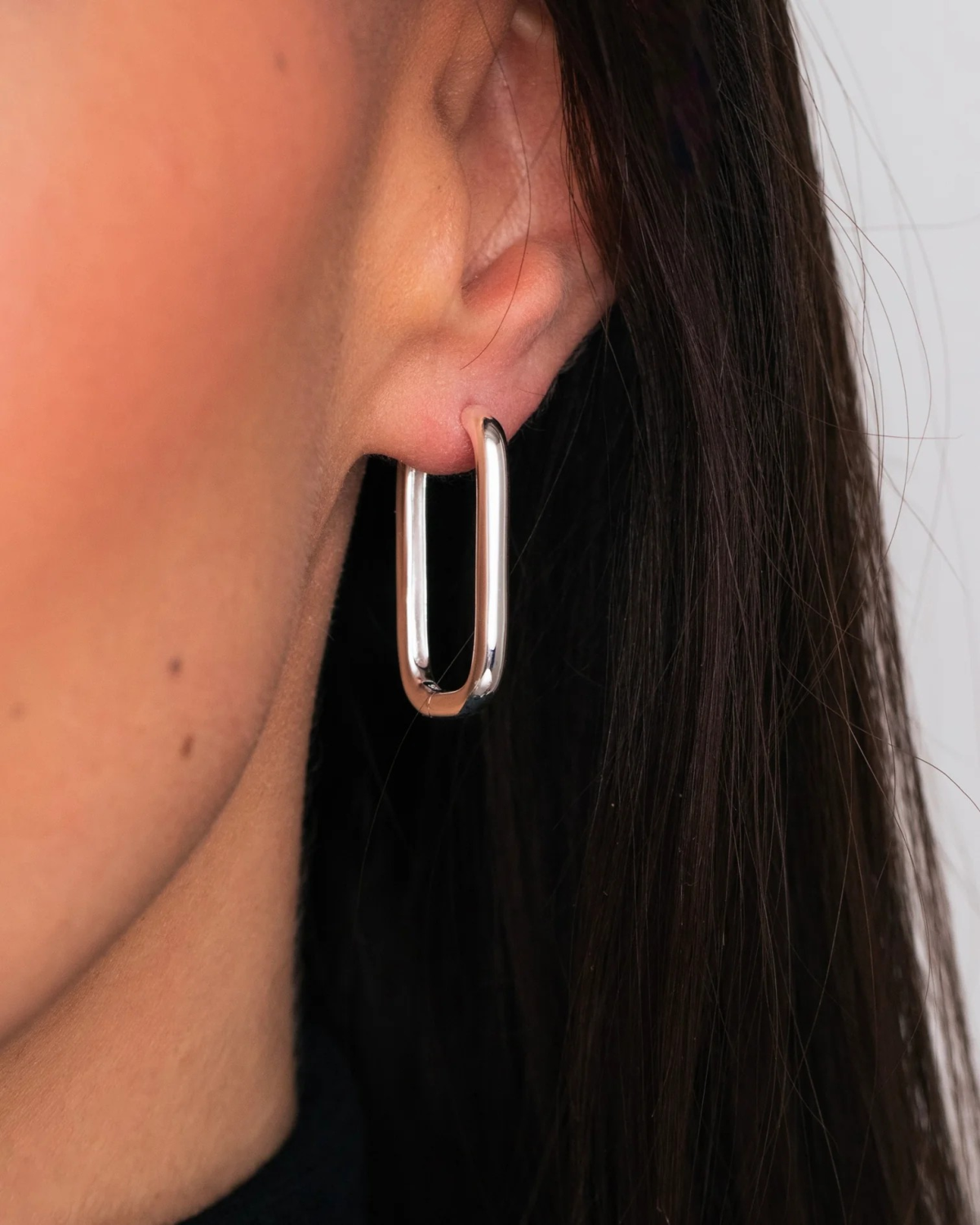 Edge Hoops Silver - Who Is She