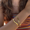 Wavy Bangle Gold - Who Is She