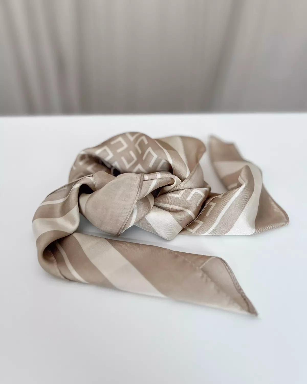 Skjerf Beige Mønster - Intex