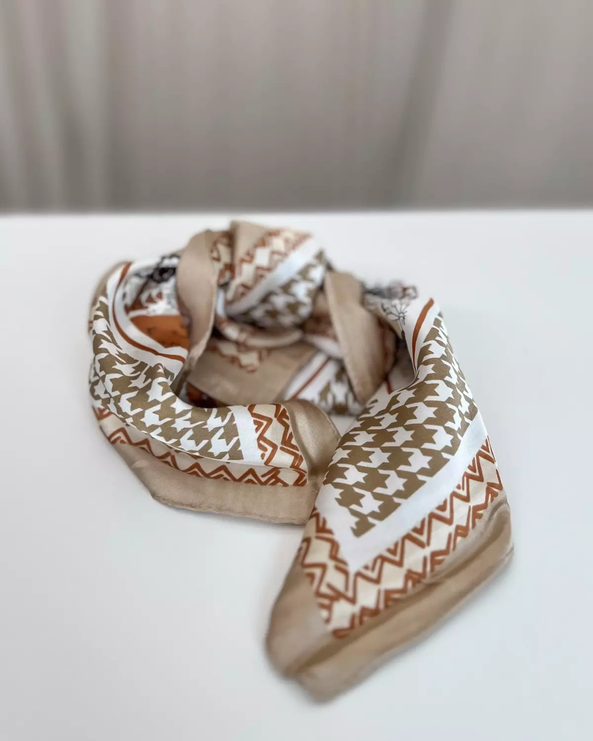 Skjerf Paisley Beige - Intex