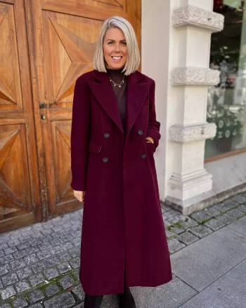 Yasroyla LS Wool Blend Long Coat - Yas