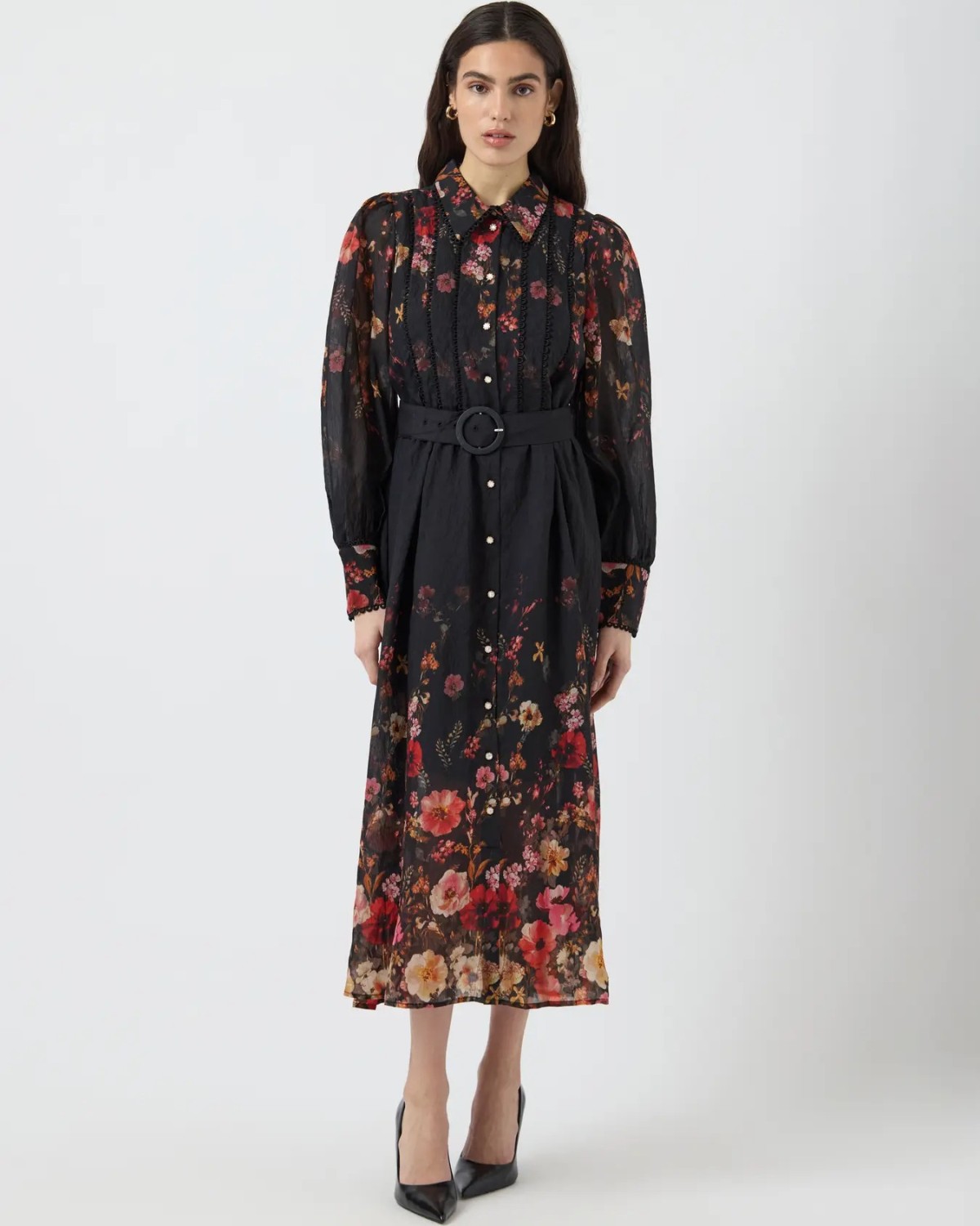 Yasromantica LS Long Dress Show Black - Yas