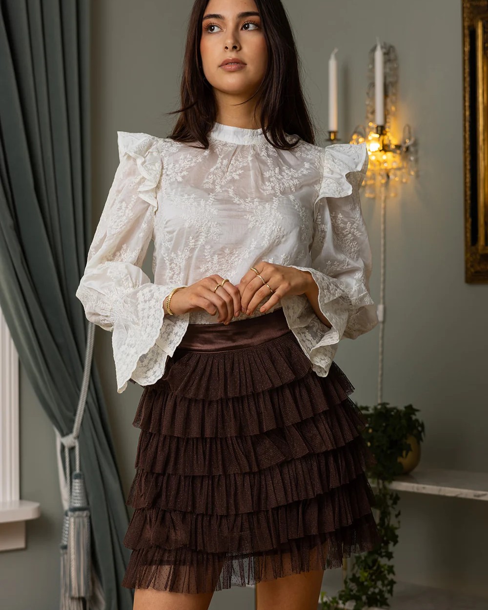 Alma Skirt Brown - Secrets By B