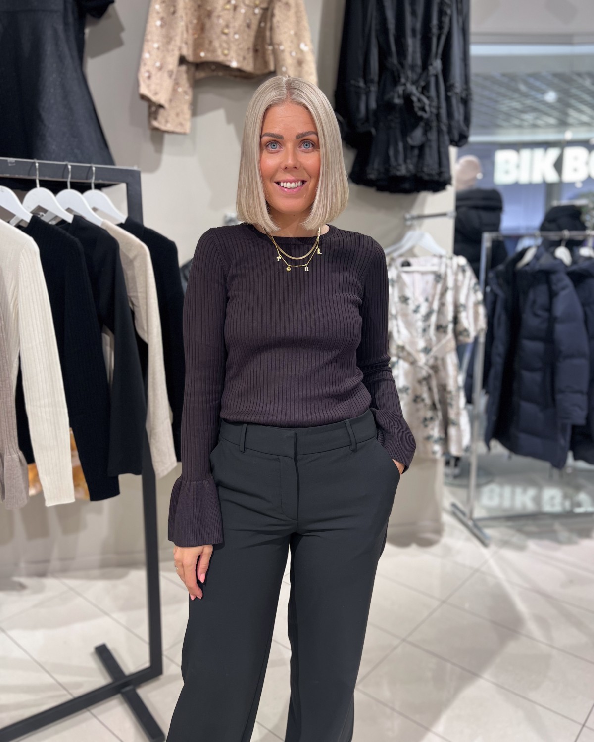 Balin Wide Cuff Knit Dark Brown - Co'Couture