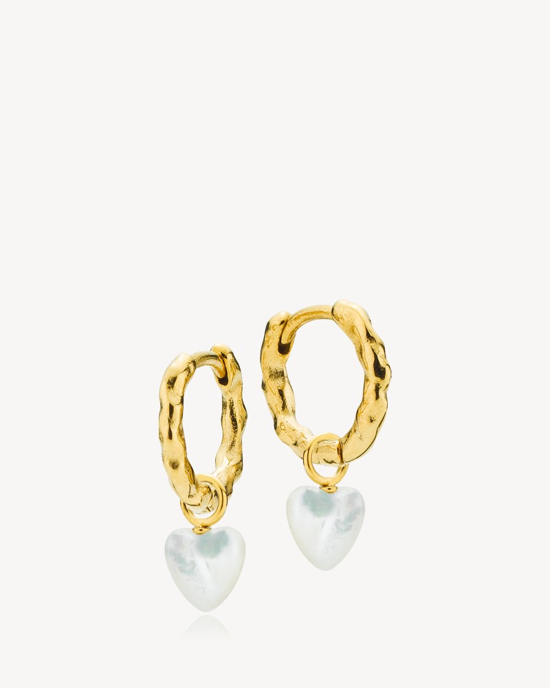 Freja Heart Creoles Gold - Sistie 2ND